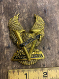 Vtg Milwaukee Emblem Badge Eagle VTWIN Medallion Harley Battery Sissybar Derby