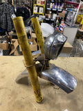 Vintage Mini Bike Front forks Fender Headlight miller bicycle 70's rupp Bonanza