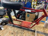 Vtg Mini Bike Frame shocks Seat Pivots on neck 70's Sears Arctic cat rupp Ez rid