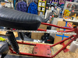 Vtg Mini Bike Frame shocks Seat Pivots on neck 70's Sears Arctic cat rupp Ez rid