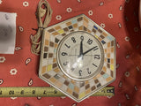 Vintage General Electric GE 2118A Mosaic Wall Clock 60's Mid-Century Design Work