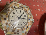 Vintage General Electric GE 2118A Mosaic Wall Clock 60's Mid-Century Design Work