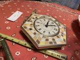 Vintage General Electric GE 2118A Mosaic Wall Clock 60's Mid-Century Design Work