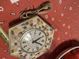 Vintage General Electric GE 2118A Mosaic Wall Clock 60's Mid-Century Design Work
