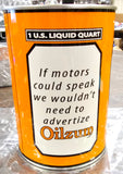VTG Oilzum Quart Oil Can Bank Collectible Coin Slot NEW!