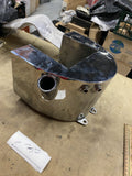 Wrap Around Harley Panhead Shovelhead chopper Chrome Oil Tank Rigid Custom Paugh