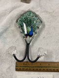 Acrylic Peacock Wall Hook by Pier 1 – Colorful Home Decor crystal-style end knob