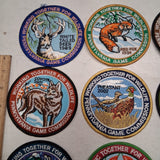 Lot of 16 Vintage Pennsylvania Game Commission WTFW Patches. Includes 1989-2023.