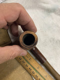 Unbranded Vintage Briar Tobacco Smoking Pipe Bent Stem #12