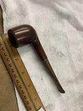 Unbranded Vintage Briar Tobacco Smoking Pipe Bent Stem #12