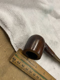 Unbranded Vintage Briar Tobacco Smoking Pipe Bent Stem #12