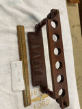 Decatur Wooden Pipe Rack 6 Smoking Pipes Vintage Display Stand Estate