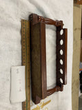 Decatur Wooden Pipe Rack 6 Smoking Pipes Vintage Display Stand Estate