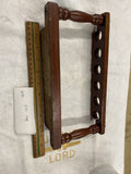 Decatur Wooden Pipe Rack 6 Smoking Pipes Vintage Display Stand Estate