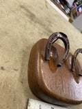 Vintage Duk It Buffalo NY Horse Shoes Tobacco Smoking Pipe Stand Western Country