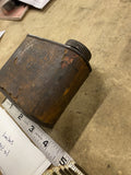 1900 Vtg PLUMBERS LARD OIL Can Metal Lube Cleveland National Refining co Antique
