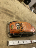 Vintage 1940s Litho Police Friction Windup Tin Toy Car Lupo Metal no. 7 USA NY
