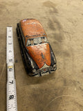 Vintage 1940s Litho Police Friction Windup Tin Toy Car Lupo Metal no. 7 USA NY