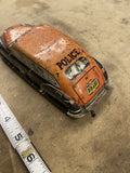 Vintage 1940s Litho Police Friction Windup Tin Toy Car Lupo Metal no. 7 USA NY