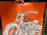 Harley XR750 50th ann Print Poster Flat track Motorcycle Racing 36x24 Factory