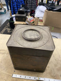 20's Antique Bronze Powder Works Tin Can Elizabeth NJ Antique Can Collectible!
