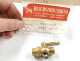 Vtg Brass 1/4" x 1/4" Thread Fuel Petcock Outlet PT-57 Harley Motorcycle Japan