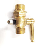 Vtg Brass 1/4" x 1/4" Thread Fuel Petcock Outlet PT-57 Harley Motorcycle Japan