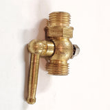 Vtg Brass 1/4" x 1/4" Thread Fuel Petcock Outlet PT-57 Harley Motorcycle Japan