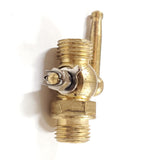 Vtg Brass 1/4" x 1/4" Thread Fuel Petcock Outlet PT-57 Harley Motorcycle Japan