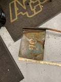 30's railroad track STOP sign flag Sign Clamp on Switch Antique RR 2 sided Decor