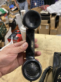 Vintage Leich Electric Monophone Rotary Telephone NB802-C54 Black Prop phone
