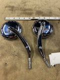 Custom Round Mirrors Billet Chrome Harley Softail Touring Sportster Dyna FXR FLH