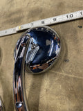 Custom Round Mirrors Billet Chrome Harley Softail Touring Sportster Dyna FXR FLH