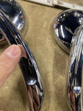 Custom Round Mirrors Billet Chrome Harley Softail Touring Sportster Dyna FXR FLH