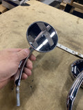 Custom Round Mirrors Billet Chrome Harley Softail Touring Sportster Dyna FXR FLH