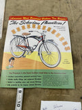 1950's Schwinn Bicycle Catalog Full Line Literature Book Phantom Cruiser Panther