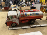 Vintage 1950s Shell Gasoline Tin Toy Tanker Truck Friction Litho Japan  Marushin