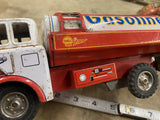 Vintage 1950s Shell Gasoline Tin Toy Tanker Truck Friction Litho Japan  Marushin
