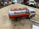 Vintage 1950s Shell Gasoline Tin Toy Tanker Truck Friction Litho Japan  Marushin