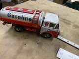 Vintage 1950s Shell Gasoline Tin Toy Tanker Truck Friction Litho Japan  Marushin