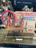 Vintage 1961 Remco Little Red Spinning Wheel Toy with Original Box Educational