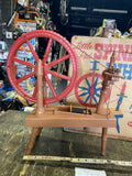 Vintage 1961 Remco Little Red Spinning Wheel Toy with Original Box Educational