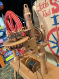 Vintage 1961 Remco Little Red Spinning Wheel Toy with Original Box Educational