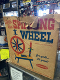 Vintage 1961 Remco Little Red Spinning Wheel Toy with Original Box Educational