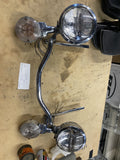 Harley Heritage Fatboy Passing Lamps Spotlights Light Bar Assy OEM FLST 86-06