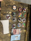 Star Wars Topps Galactic Connexions Disc Display Poster figures Pogs Case Game
