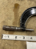 Starrett 3-4 Inch Micrometer #436 Precision Tool Machinist Mechanic Vtg USA