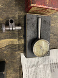 USA Vtg Starrett Dial Test Indicator No. 196B Clamp Machinist Tools orig box