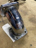 Harley Shovelhead Panhead Chrome SU Carb Intake Manifold Elbow Chopper Custom