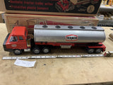 TEXACO Oil Tanker Truck 1970s Steel Promo Toy Vintage Collectible Original Box